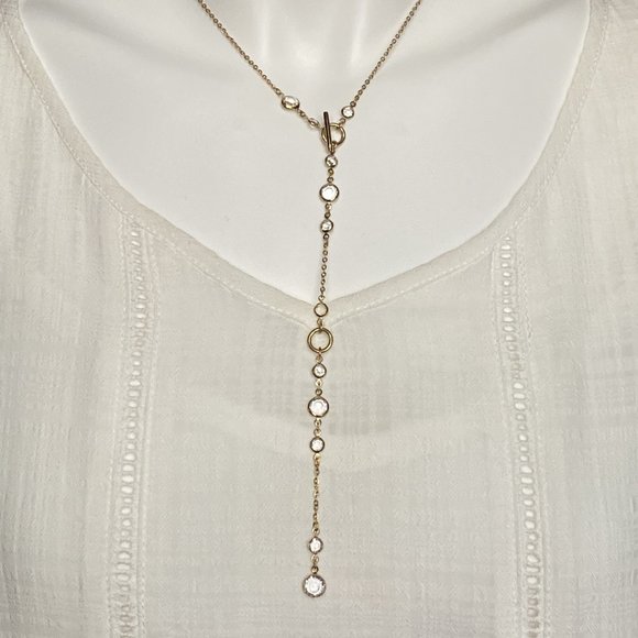 Stainless Steel Long Necklace Toggle Closure - Picture 8 of 9